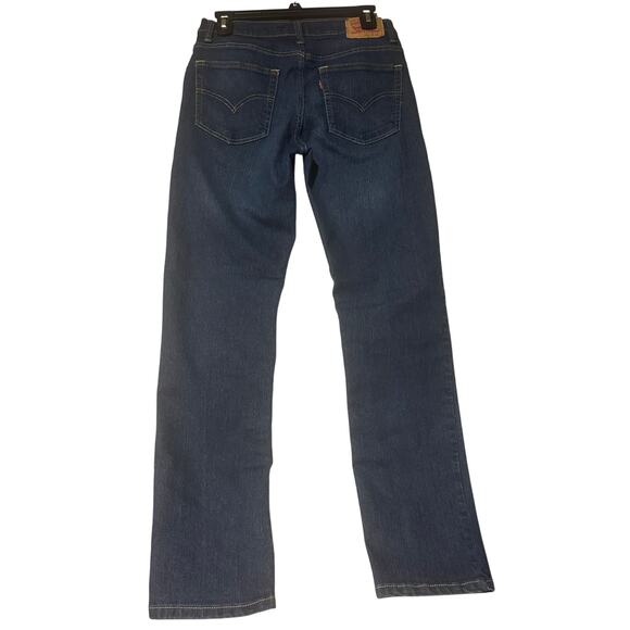 Levi's 502 Denim Relaxed Blue Jeans Youth Size 16 REG 28x28 Blue Pockets Zip Fly - Picture 4 of 5